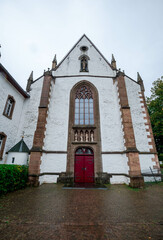 Fototapeta na wymiar Mariawald Abbey in the town of Heimbach in the Eifel Nature Park in western Germany