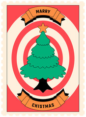 Christmas Tree Stamp Decoration