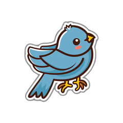 blue bird on a branch