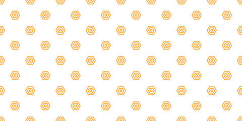 Abstract hexagon seamless pattern.  Modern playful hypnotic geometry. Optical art. Background, digital paper, wrapping paper, wallpaper.