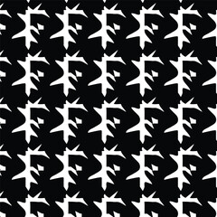 Vector Batik Pattern Seamless with Black Background