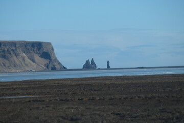 Landscape Iceland Mountains River Glacier Ocean