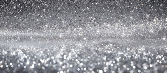Silver sparkle abstract background