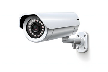 Cctv security camera isolated in white background Video surveillance security camera realistic , camera and security concept
