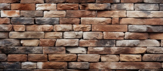 Obraz premium Background of stone wall and brick