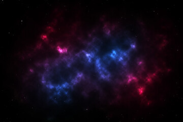 Abstract background, distant haze clouds in space, galaxy. Illustration.