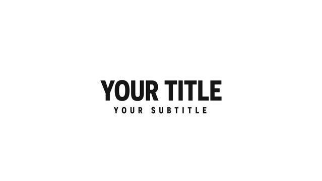 Simple Slide Text Presentation Title Intro