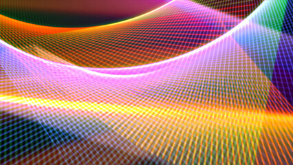 Fototapeta premium colorful lines of abstract background, 3D rendering