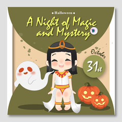 hand drawn instagram posts for halloween celebration