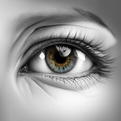 Human eye. Woman's eye