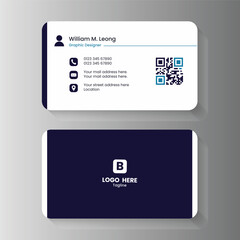 Fototapeta na wymiar Professional green modern business card template