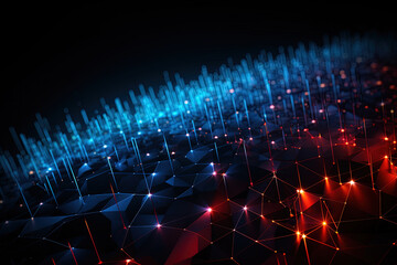 Digital code background, abstract digital, abstract futuristic cyberspace, dark gradient background