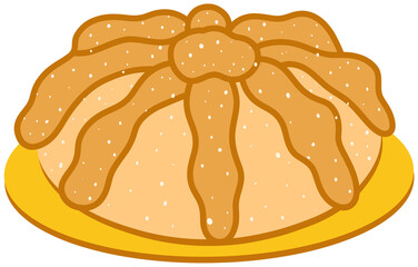 Stylized Pan De Muerto