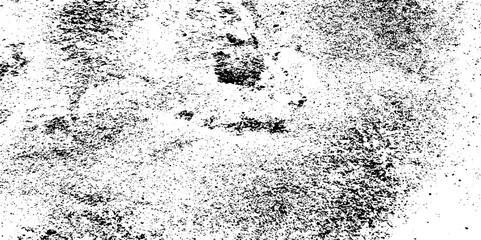 Dust overlay distress grungy effect paint. Black and white grunge seamless texture. Dust and scratches grain texture on white and black background.	