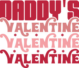 Valentine retro svg design and digital download