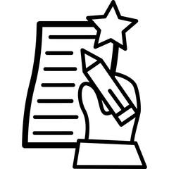 Agreement Sign Icon Outline Style PNG Transparent Background