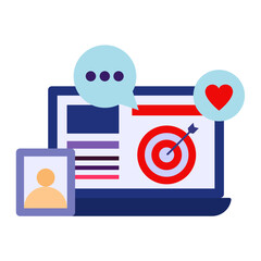 Smart Performance Target Setting for Success Concept Vector Icon Design, eBusiness Strategy Symbol, Digital Marketing plan Sign, administration and operational management Stock illustration