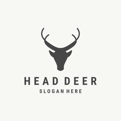 Head dear logo icon vector