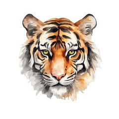 watercolour tiger illustration