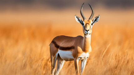 Naklejka na ściany i meble Thomson's gazelle in the African grassland