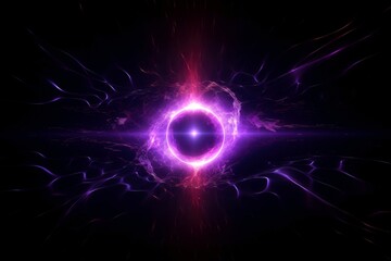 Obraz premium Abstract black hole with dark space galaxy background