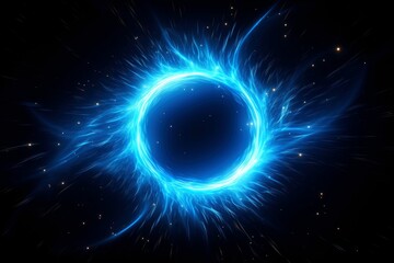 Obraz premium Abstract black hole with dark space galaxy background