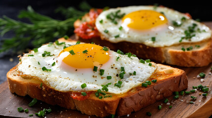 Toast with Fried Egg
