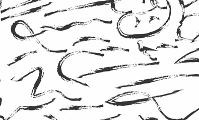 hand drawn scribble seamless pattern background