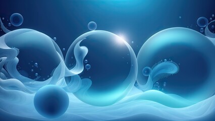 blue background with bubbles