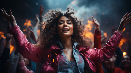 Girl performing dance.