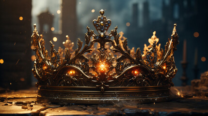 Gold crown.