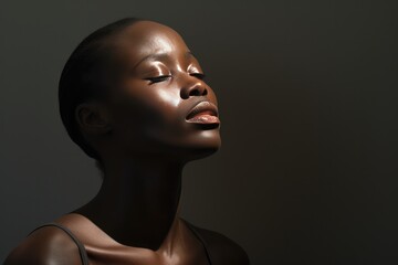 A Woman With Dark Skin
