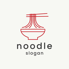 noodles  logo vector illustration design