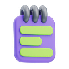 3D Notes Illustration