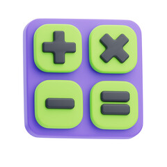 Fototapeta premium 3D Calculator Illustration