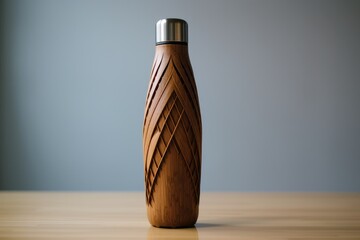 Sustainable Water Bottle Crafted From Bamboo Material