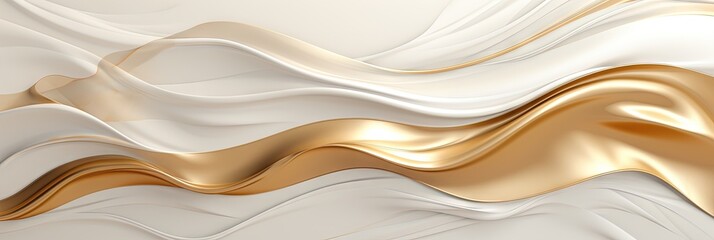 Obraz premium Luxury abstract seamless wallpaper pattern background with gold foil, lines, geometric shapes. Generative AI, AI