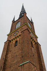 Obraz premium Stockholm, Sweden: View of the Riddarholm Church (Riddarholmskyrkan)