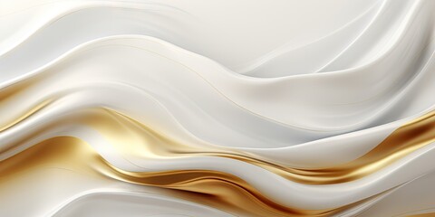 Obraz premium Luxury abstract seamless wallpaper pattern background with gold foil, lines, geometric shapes. Generative AI, AI