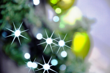 Weihnachtsbaum: Bouquet mit Sterne funkeln symbolisch für Weihnachten.