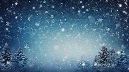 abstract christmas background with snowflakes