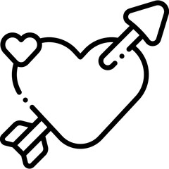 Vector Icon Cupid, Valentines Day, Love, Arrow, Heart, Romance