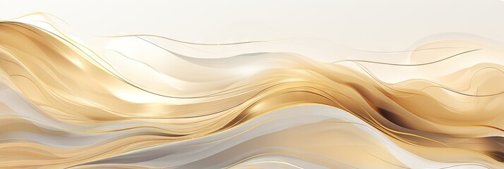 Abstract luxury seamless wallpaper pattern background with gold foil, lines, geometric shapes. Generative AI, AI