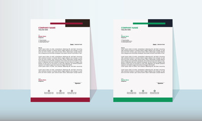 Simple Creative Modern and Professional Letterhead Design 
