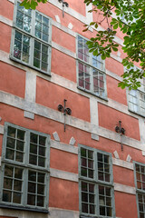 Naklejka premium Stockholm, Sweden: Beautiful Square in old town Gamla Stan