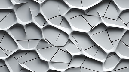 Black and white tiled concrete background with white grout, in the style of shaped canvas, light gray - Seamless tile. Endless and repeat print.