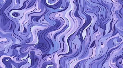 Fototapeta premium Abstract pattern with blue and purple waves - Seamless tile. Endless and repeat print.