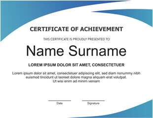 New Unique certificate design