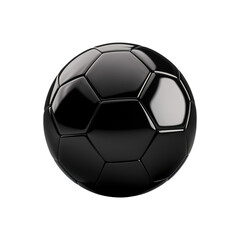 black soccer ball isolated on transparent background Remove png, Clipping Path