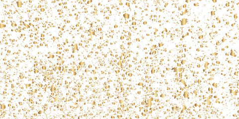 Fototapeta na wymiar Gold dust and glitter doted grunge urban background. Golden sparkle confetti. Shiny golden grunge wall dust background.